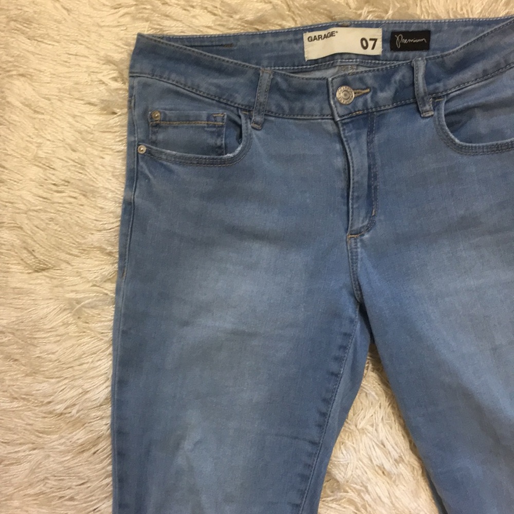 GARAGE Light Wash Skinny Jeans